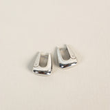 L&S Capri Everyday Hoop Earrings in Silver