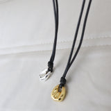Kaia Rope Charm Necklace in Gold