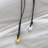 Kaia Rope Charm Necklace in Gold
