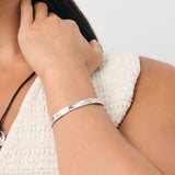 Toro Skinny Open Cuff Sterling Silver Plated Bangle