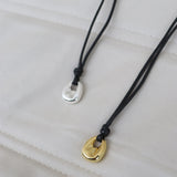 Kaia Rope Charm Necklace in Gold