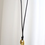 Kaia Rope Charm Necklace in Gold