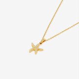 Selene Starfish Gold Plated Necklace