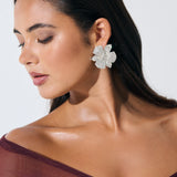 Priscilla Statement Floral Diamante Earrings