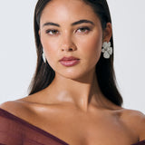 Priscilla Statement Floral Diamante Earrings