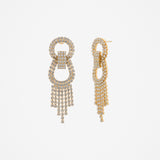 Jemma Statement Diamanté Earrings in Gold