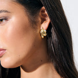 Midas Swirl 18K Gold Plated Earrings