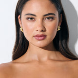 Midas Swirl 18K Gold Plated Earrings