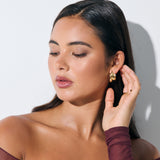 Midas Swirl 18K Gold Plated Earrings