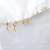 Summer 18K Gold Stacker Earring Set