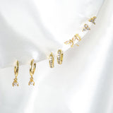 Summer 18K Gold Stacker Earring Set