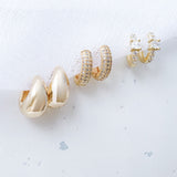 Duet 18K Gold Plated Earring Set