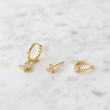 Celin Gold Stacker Earring Set