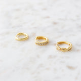 Uptown Gold Stacker Earring Set