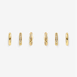 Uptown Gold Stacker Earring Set