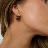 Bauble Brown Resin Earring