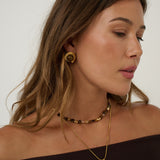 Talia Tiger Eye Earring