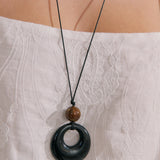 Oro Resin Pendant Necklace