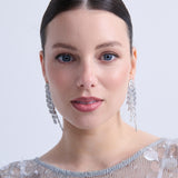 Noir Rhinestone Chandelier Earrings