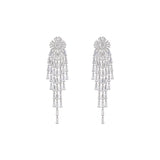 Noir Rhinestone Chandelier Earrings