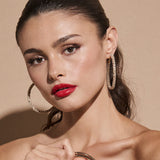 Eternity Gold Plated Twisted Hoop Earrings