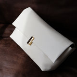 L&S Nova Clutch Bag in White