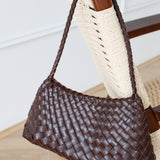 L&S Roselle Woven Shoulder Bag in Brown