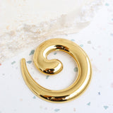 L&S Giana Swirl Gold Plated Brooch