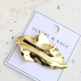L&S Floral Gold Plated Brooch