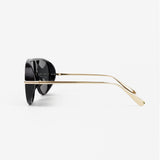 Jacqueline Aviator Sunglasses in Black