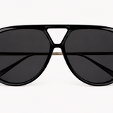 Jacqueline Aviator Sunglasses in Black
