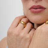 Halo 18K Gold Plated Ring