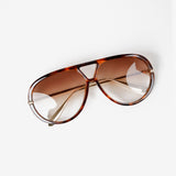 Jacqueline Aviator Sunglasses in Brown