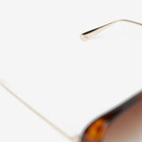 Jacqueline Aviator Sunglasses in Brown