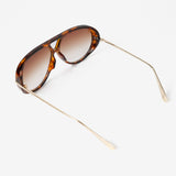 Jacqueline Aviator Sunglasses in Brown