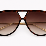 Jacqueline Aviator Sunglasses in Brown