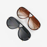 Jacqueline Aviator Sunglasses in Black