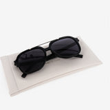 Giselle Black Aviator Sunglasses
