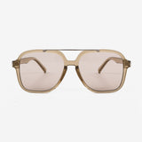 Giselle Clear Grey Aviator Sunglasses