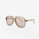 Giselle Clear Grey Aviator Sunglasses
