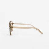 Giselle Clear Grey Aviator Sunglasses