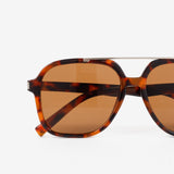 Giselle Tortoiseshell Aviator Sunglasses