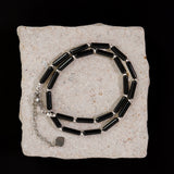 Obsidian Glass Beaded Necklace