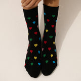 Graphic Love Heart Crew Socks