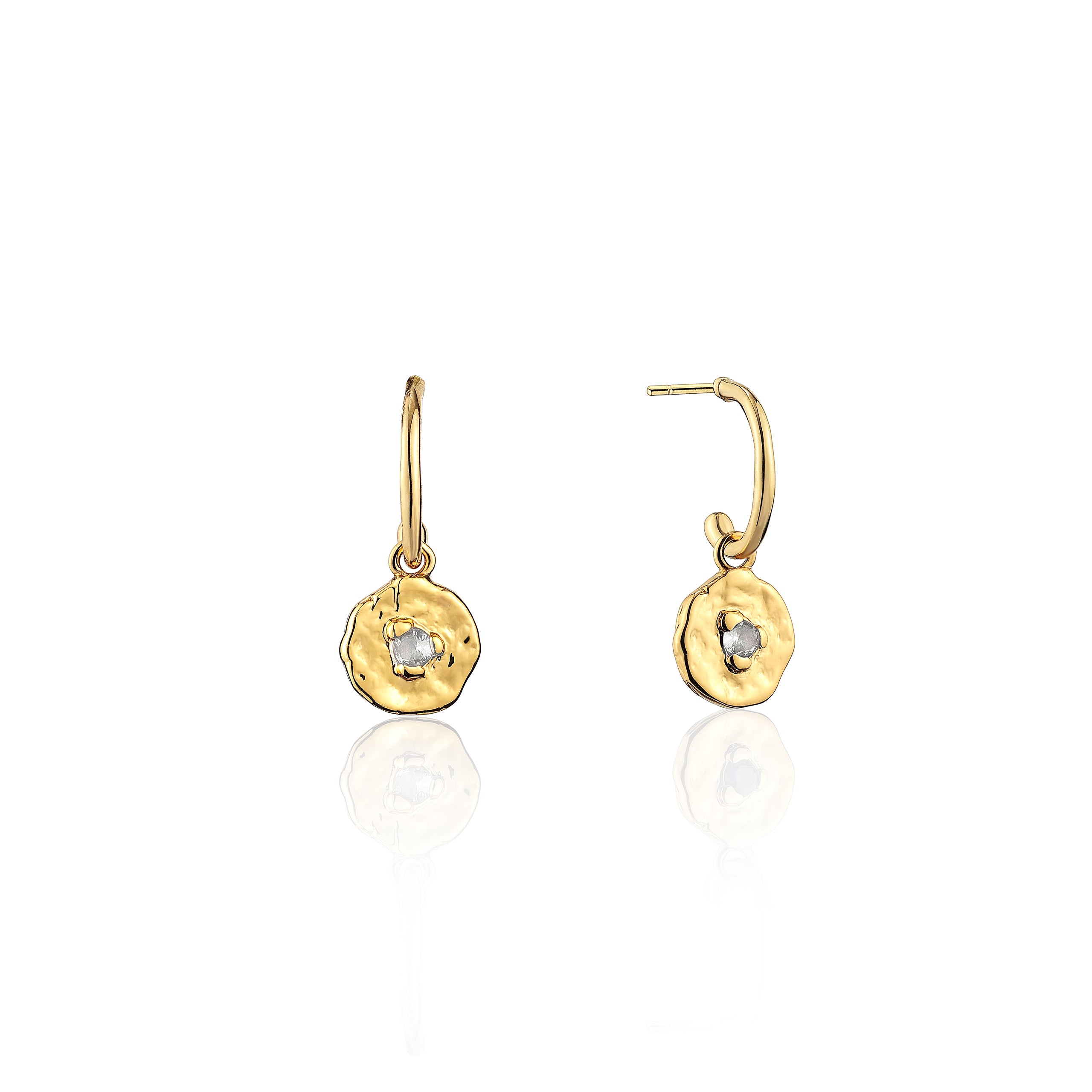 Birthstone 18K Gold Plated Earrings