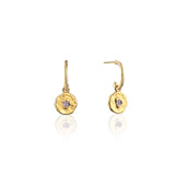 Birthstone 18K Gold Plated Earrings