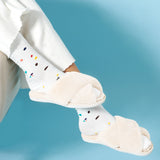 Skylar Fluffy Slippers in White (2SM & 2ML/pack)