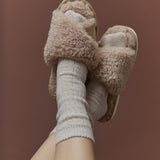 Teddy Twist Slippers (4 pairs - 2S/M & 2M/L Pack)