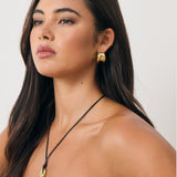 Kaia Rope Charm Necklace in Gold