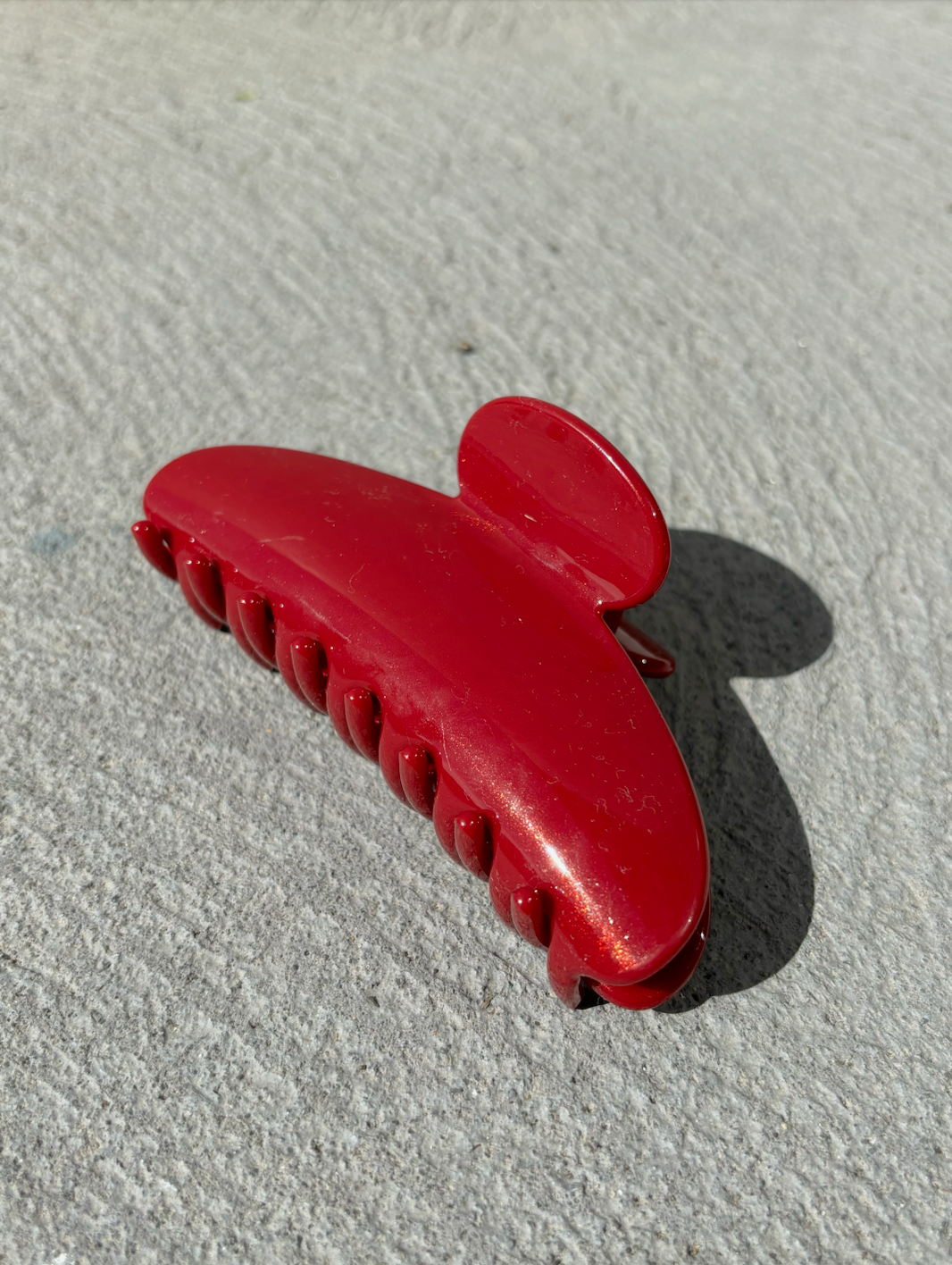 Ruby Christmas Hair Claw Clip